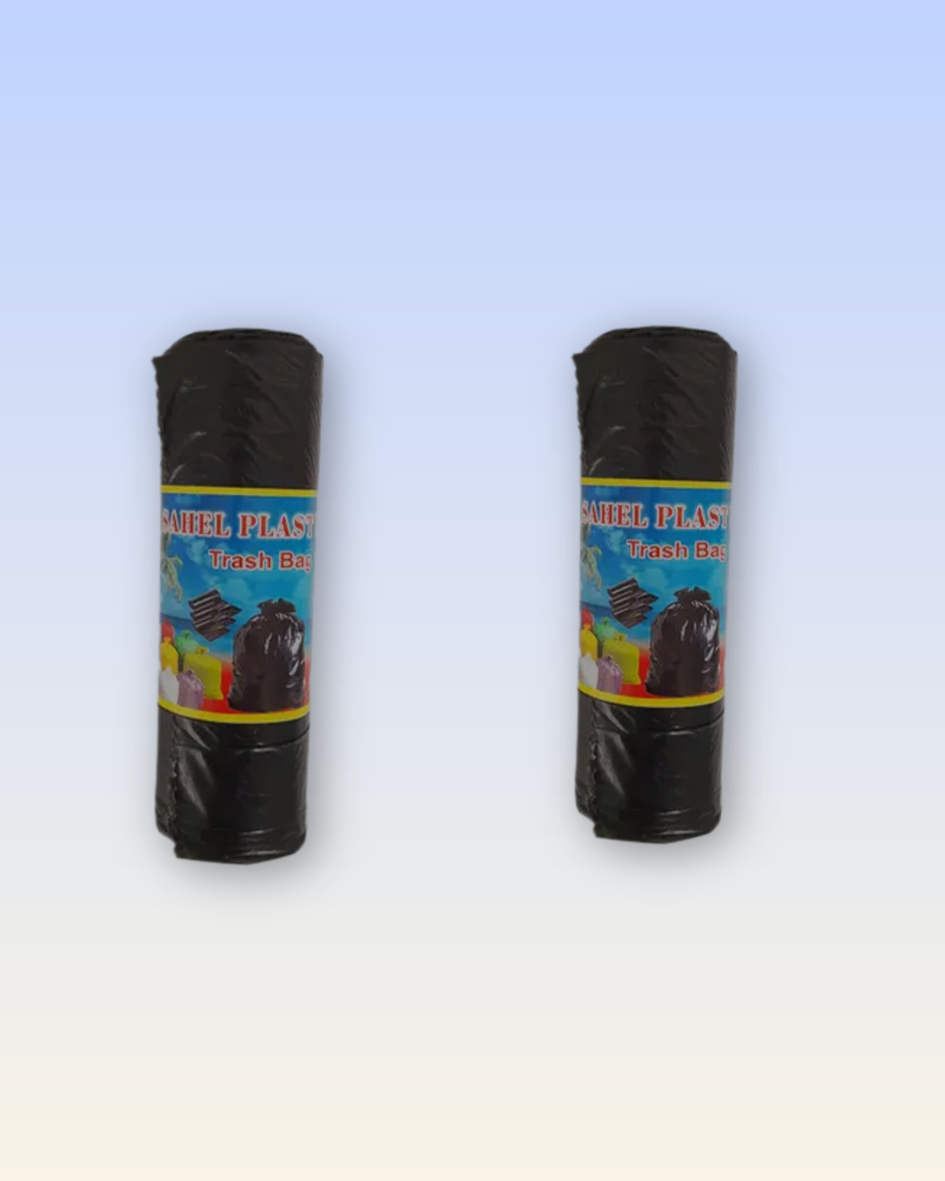 کیسه زباله مشکی ساحل پلاست سایز ۵۵/۷۰(متوسط خانگی)محتوی ۸ عدد بسته ۲عددی