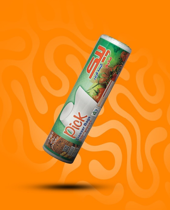 کیسه فریزر رولی ضخیم پیک نیم کیلویی(۲۵۰برگ)